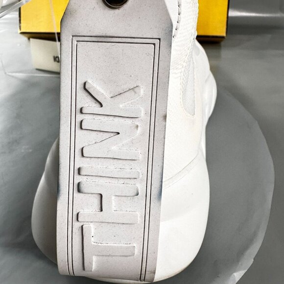 Fendi Vocabulary Technical Sneakers Mesh Knit High Top Shoes White Men Size 10 - Picture 12 of 16